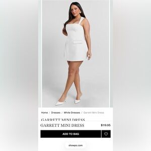 Showpo White Mini Dress- Sleek Tailored A-Line
